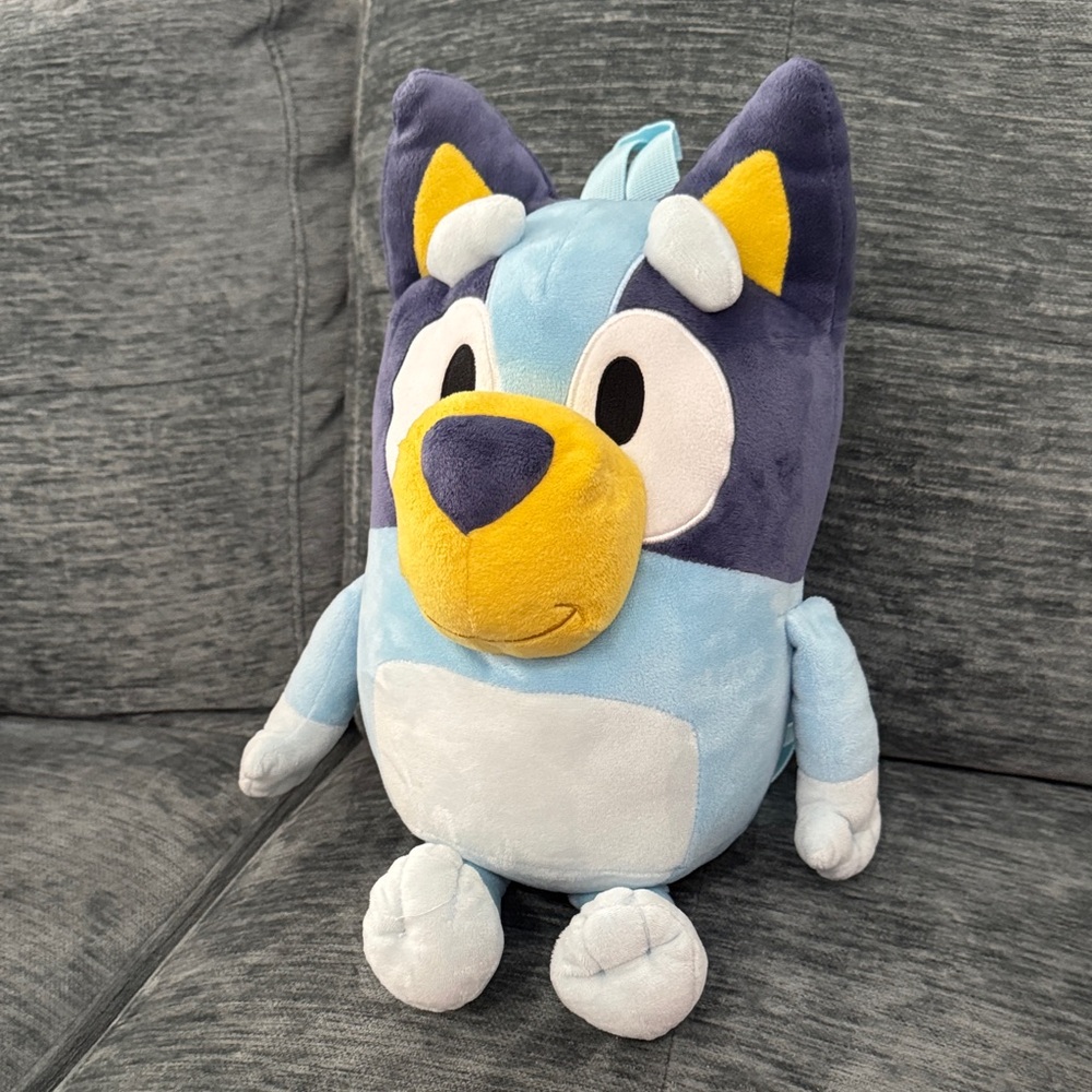 Charming Blue and Yellow Dog Plush Toy